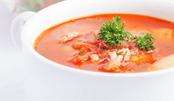 Пилешка супа с пиперки