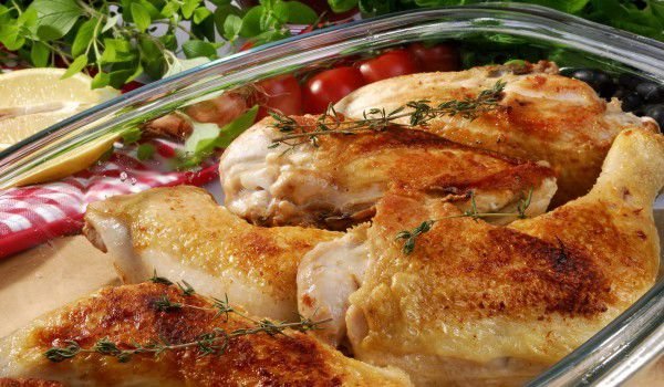 Пилешки бутчета с картофено пюре