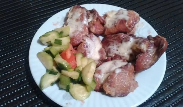 Пилешки дробчета на фурна с кашкавал