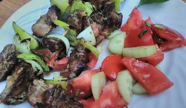 Пилешки дробчета на шиш