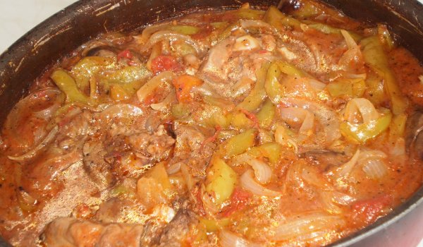 Пилешки дробчета по селски на фурна