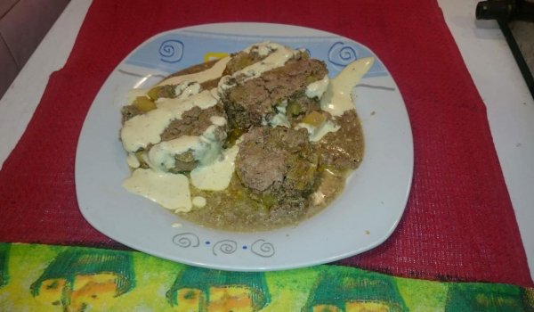 Пилешки дробчета с гъби, картофи и сметана на фурна