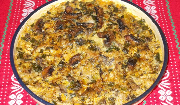 Пилешки дробчета с ориз и гъби