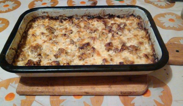 Пилешки дробчета с праз и майонеза