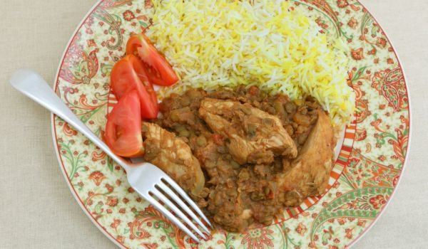 Пилешки гърди с леща