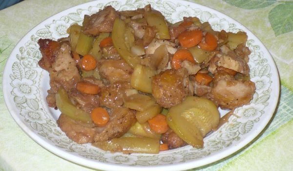 Пилешки гърди с тиквички