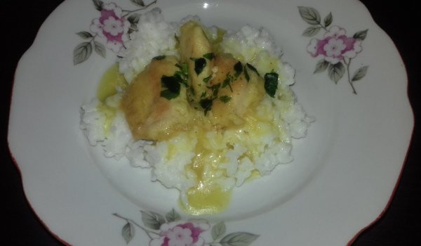 Пилешки хапки с лимонов сос
