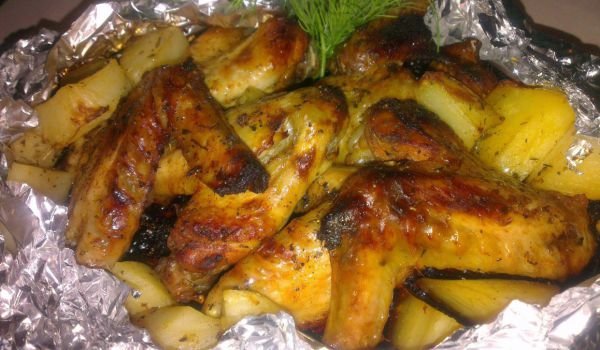 Пилешки крилца в пакетче