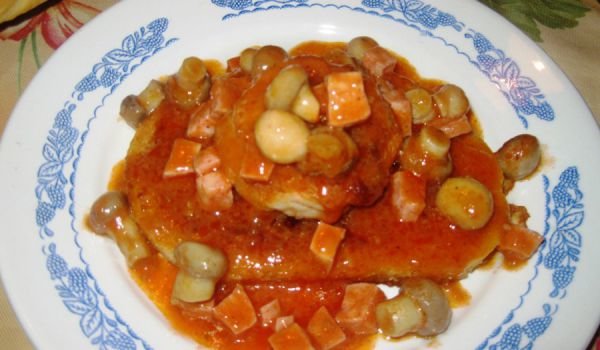 Пилешки медальон