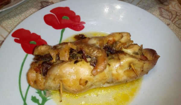 Пилешки рулца с челядинки