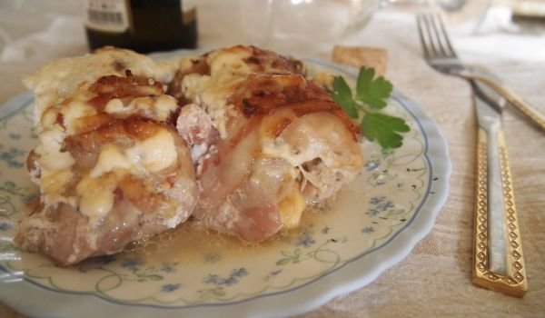 Пилешки рулца с моцарела