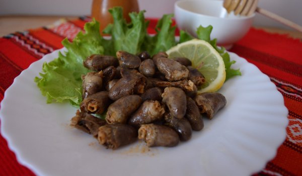 Пилешки сърца с мед