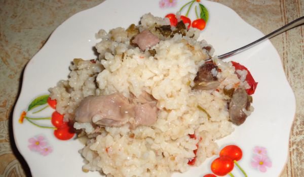 Пилешки воденички с ориз и живовлек