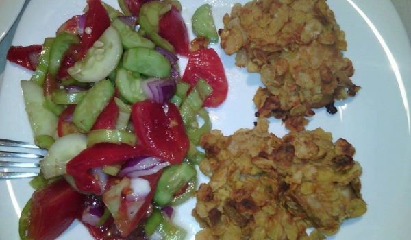 Пилешко филе с корнфлейкс на фурна