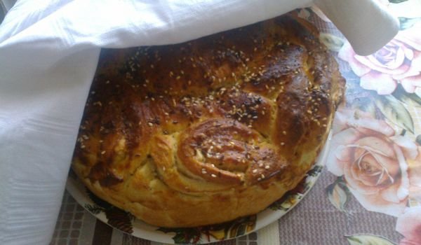 Пита на охлювчета със сирене и масло