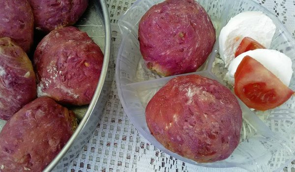 Питки с цвекло и моцарела