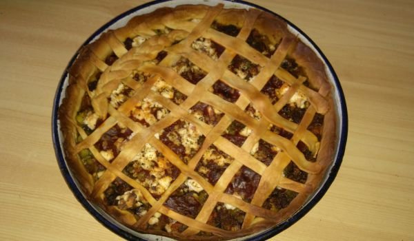 Пица-пай с хрупкаво тесто
