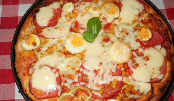 Пица Вегетариана с домати и чушки