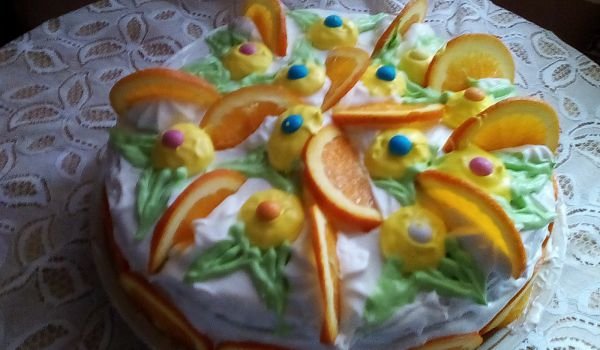 Плодова торта с портокали - Моята Рецепта