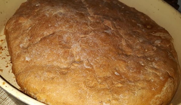 Плоска селска питка с типово брашно