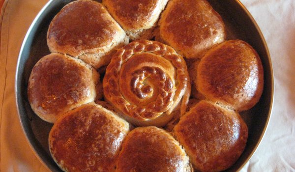 Погача Слънце с пожелания