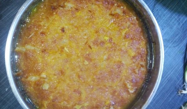 Портокалов сладкиш с кори за баница