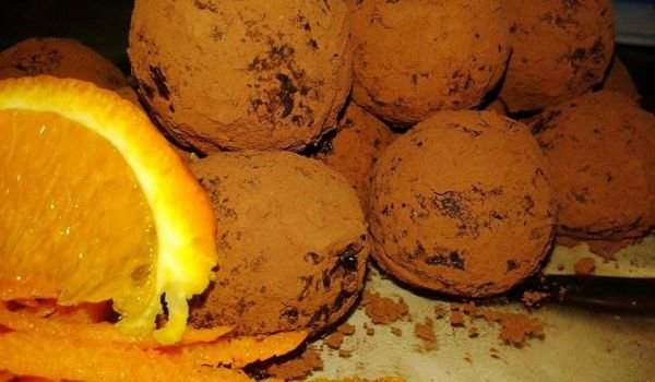 Портокалови трюфели