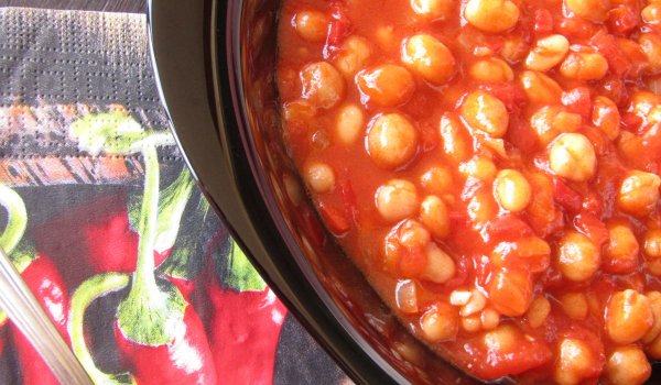 Постен боб с нахут яхния