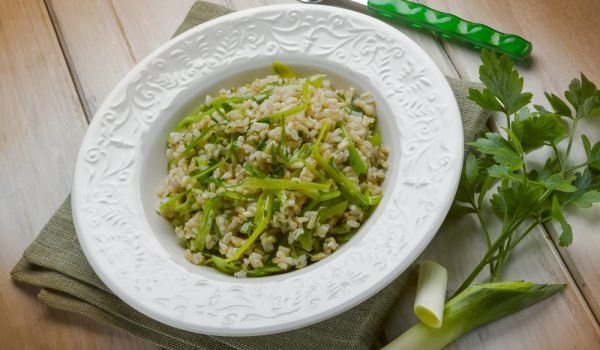 Постен ориз с праз