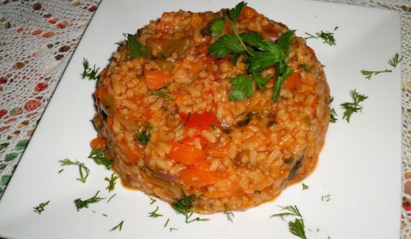 Постен ориз със зеленчуци