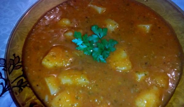 Постна картофена яхния в блендер без запръжка