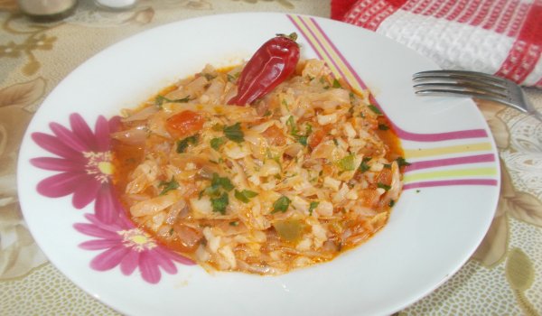 Постна манджа от прясно зеле и ориз