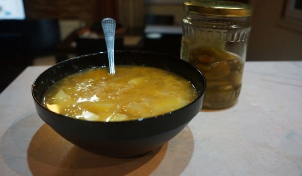 Постна манджа с кисело зеле и картофи