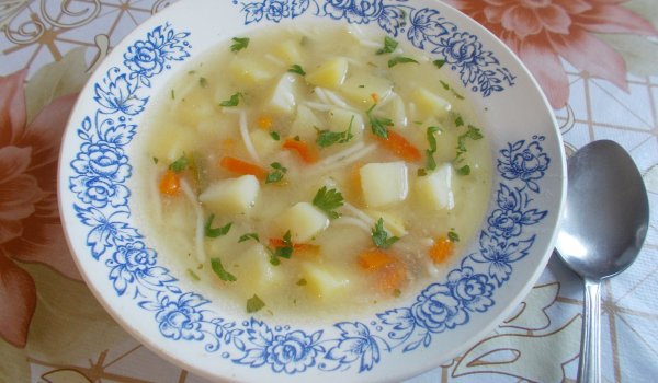 Постна супа без застройка