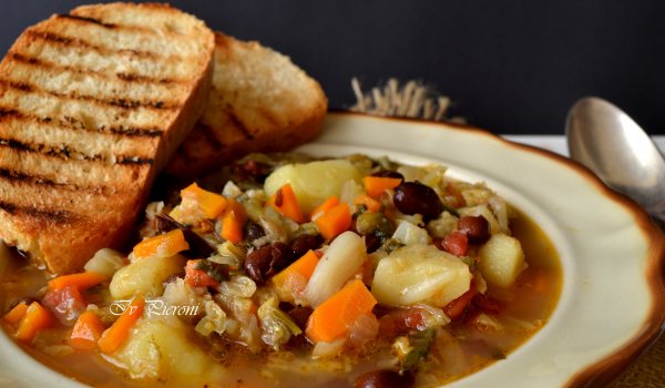 Постна тосканска супа Риболита (Ribollita toscana)