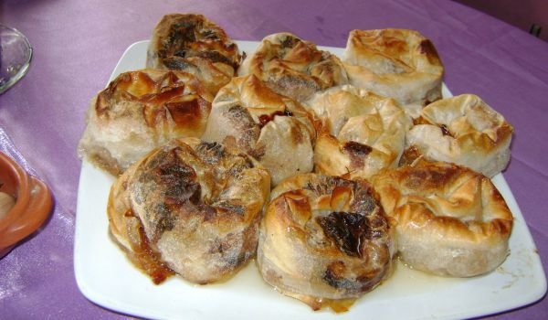 Постни банички с печена тиква и мед