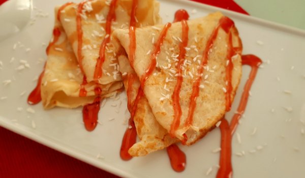 Постни палачинки с кокосово мляко