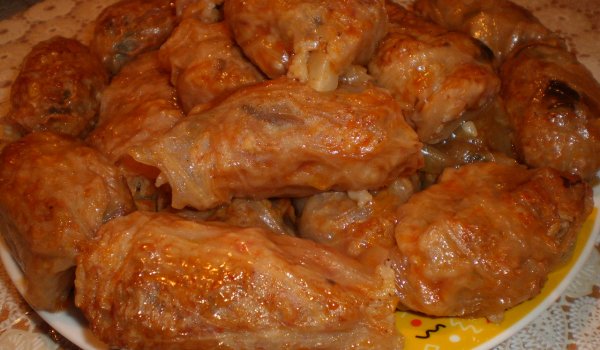 Постни сарми с гъби и ориз