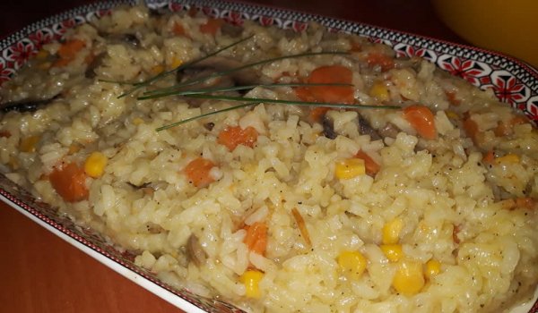 Постно ризото с гъби