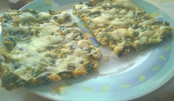 Пресен лук с яйца на фурна