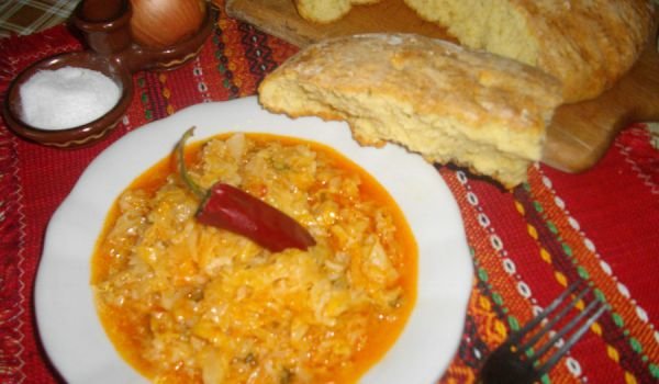 Прясно зеле с ориз и содена питка