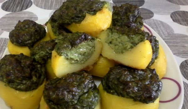 Пролетни пълнени картофи
