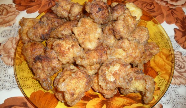 Пухкави пилешки хапки