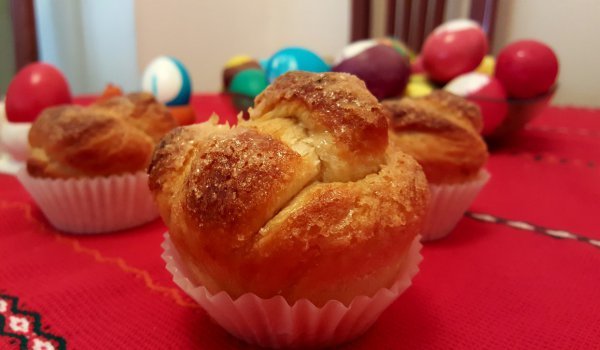 Пухкави великденски козуначени мъфини