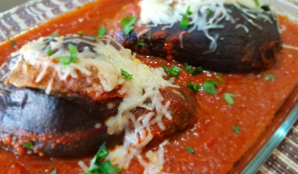 Пълнен патладжан по арабски