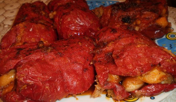 Пълнени чушки с боб по северняшки