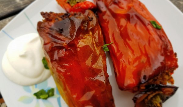 Пълнени чушки с елда и кайма