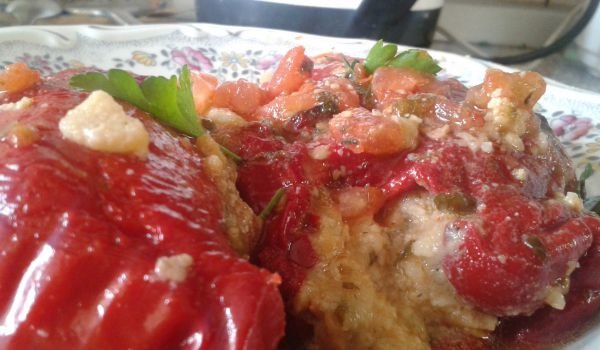 Пълнени чушки с нахут