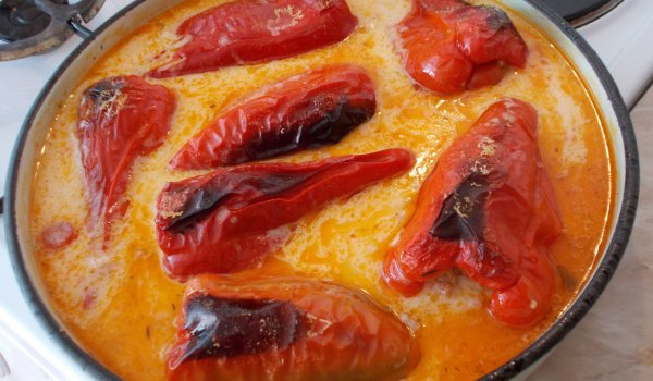 Пълнени чушки със заешка кайма