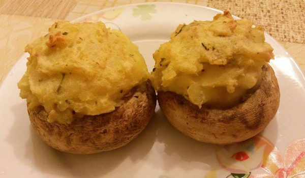 Пълнени гъби с картофи